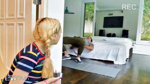 Jane Wilde - stepdaughter seduces stepdad at the gym SpyFam