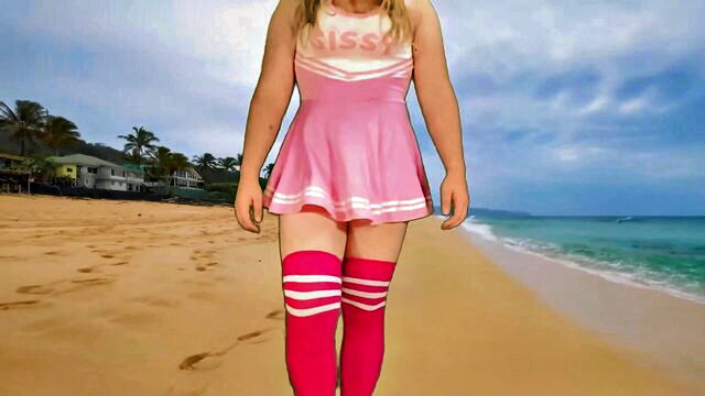 lucas nathan king - transgender beach surprise