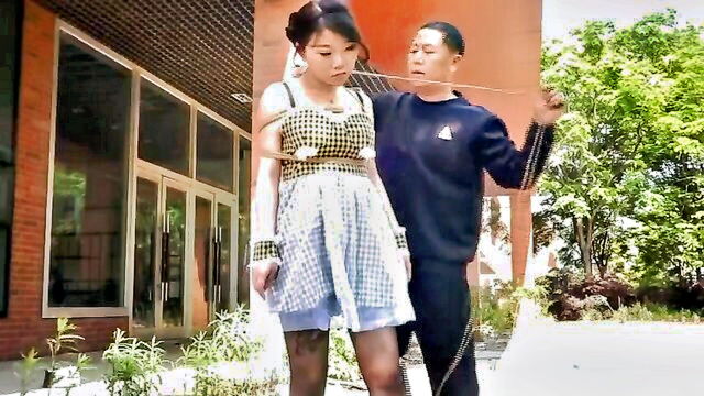 bondage, chinese, bound - bdsm training with chinese girl