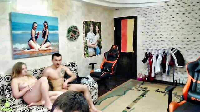 blonde, amateur, brunette - sex orgy homemade cam