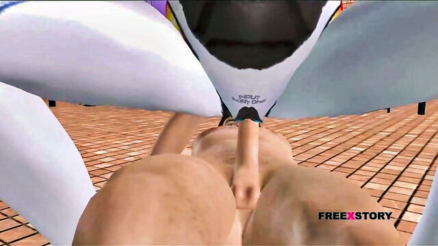 anime, anal-3d, new - 3d anime sexbot reversed cowgirl