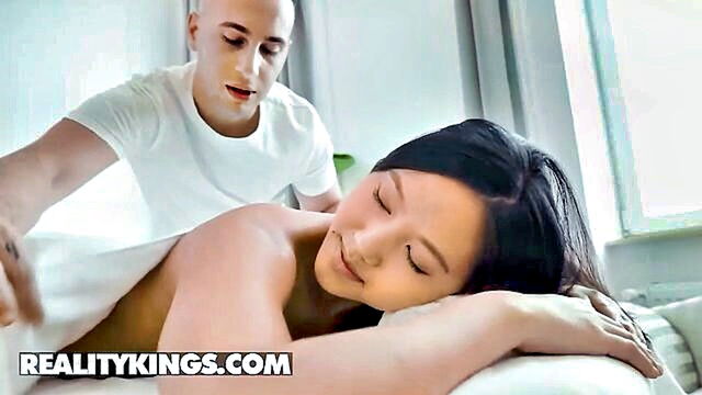 May Thai, Raul Costa - mai thai rubs pussy instead of body Reality Kings