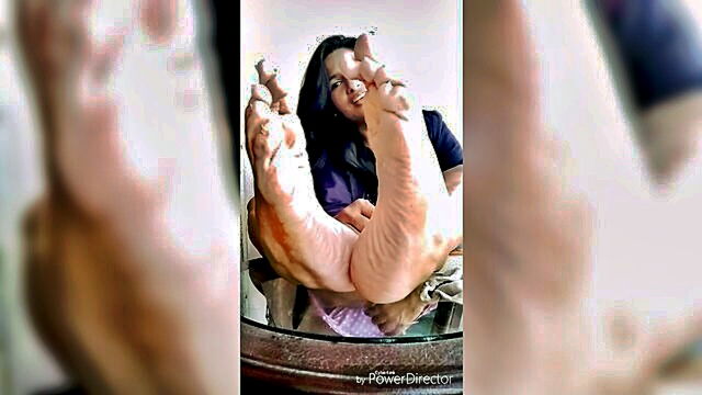 latina, solo, milf - foot fetish roleplay with a dirty teacher