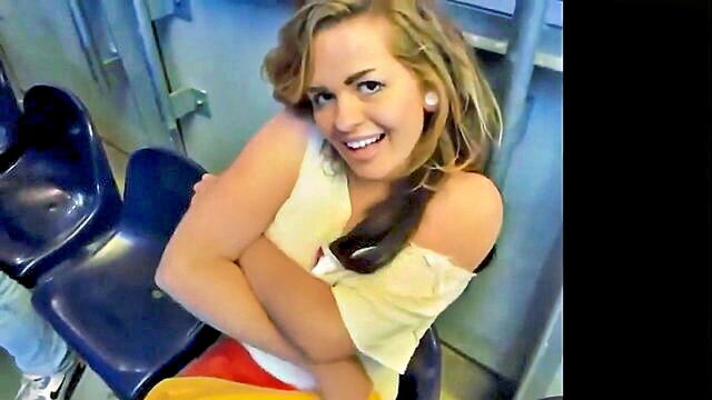 german amateur jemals gets naughty in a stadium