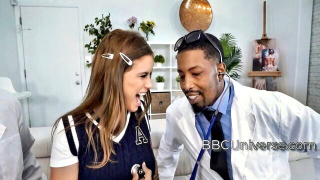 jesse pony - black doctor cums with brunette