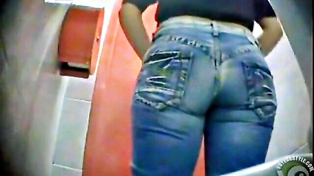 restroom, voyeur, girls - beach spy erotic massage