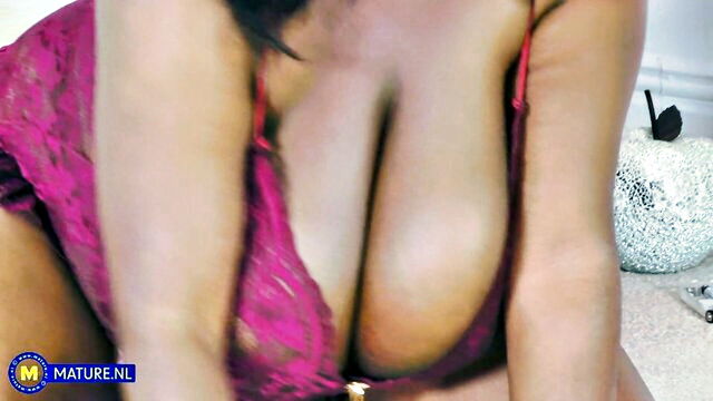 big tits, natural tits, solo girl - ebony milf chanel blue