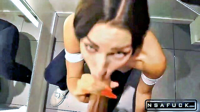 big tits, big tits teen (18+), blowjobs with big tits - amateur teen dressing room blowjob