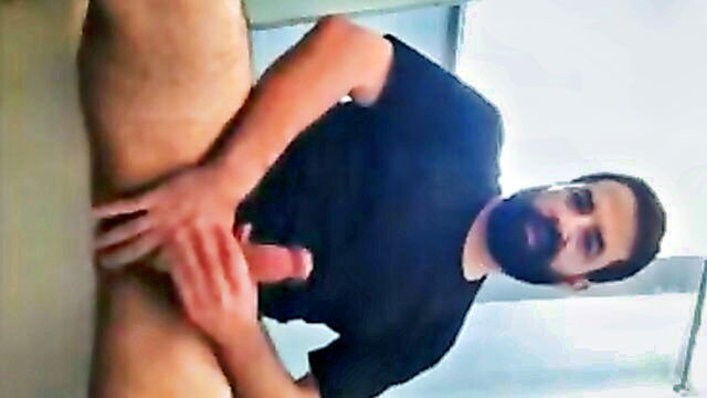 amateur, bear, daddy - bearded dad masturbating