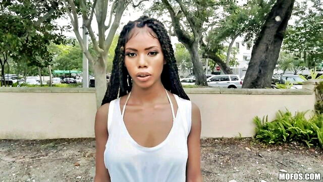 amateur, bald pussy, athletic - ebony teen seduction panties pov