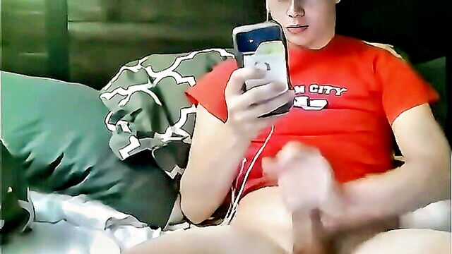 cum shots, frat guys, amature - black hair guy watches porn