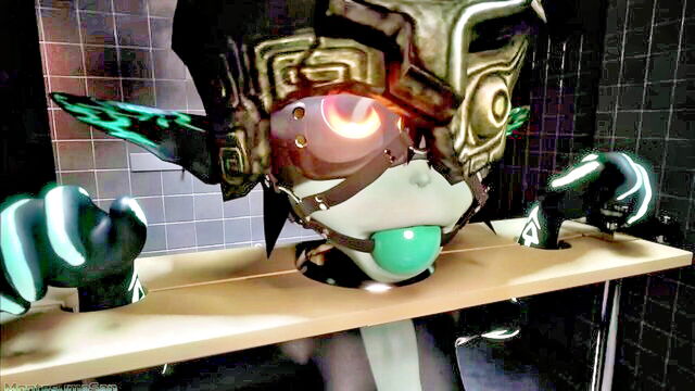 beige fur, shaking legs, dr. flugslys (villainous) - montesumasan milking midna