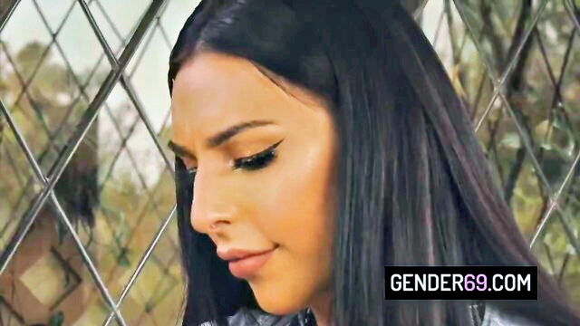 Chanel Santini, Gabriel D'Alessandro - ts educator blowjob scene
