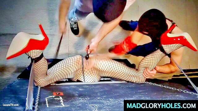 bondage, mad glory holes, whipping - czech amateur glory hole