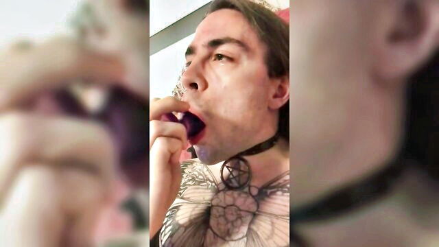 gay anal, buttplug, deepthroat anal - deepthroat plug anal