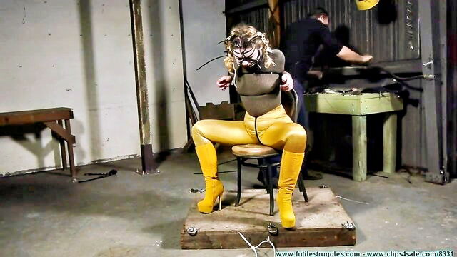 futile struggles, face torture, bondage - futile struggles zipties part 1