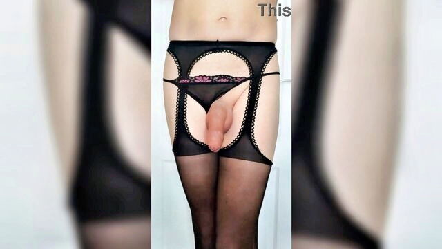 crossdresser, close-ups, transsexuals - misr4 nylons close up
