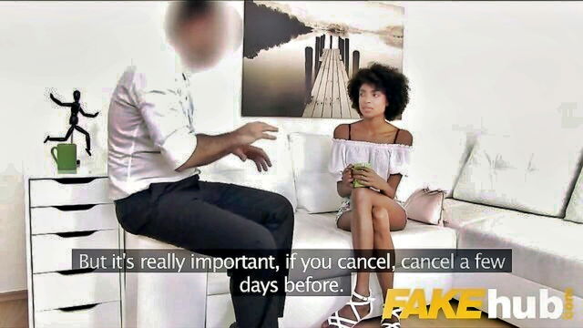 Luna Corazon - ebonblack fake agent scene
