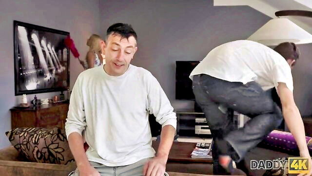 hardcore, blonde, european - daddy4k cleaning lady nudes
