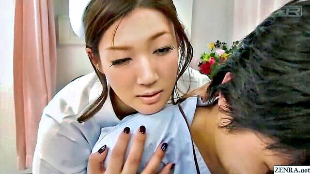 Mari Hosokawa - japanese nurse mari hosokawa treats a patient in hospital with stripping and face sitting Zenra