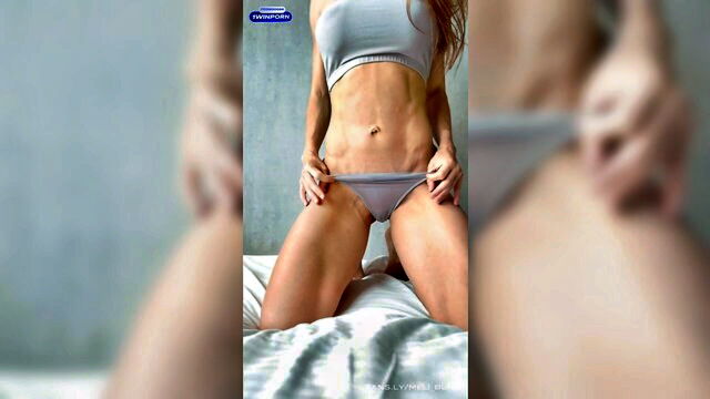 melissa burn - huge boobs in oil