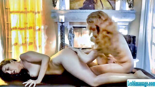two attractive women massage and pleasure each other with oil : Crystal07