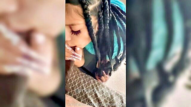 amateur, big tits, blowjob - brunette vixens deep throat skills and bigass in action