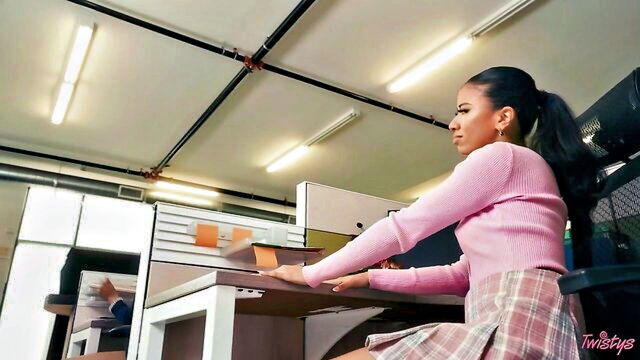 ameena green - desi office lesbian with whispers