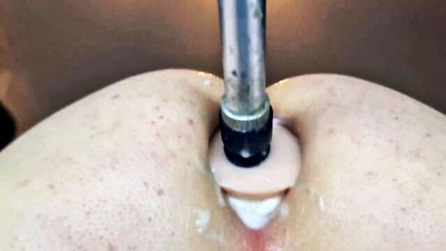 anal dildo, anal, anal pov - machine fucked ass hardcore