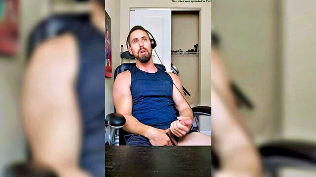 cum, masturbation, gay - cum on the table
