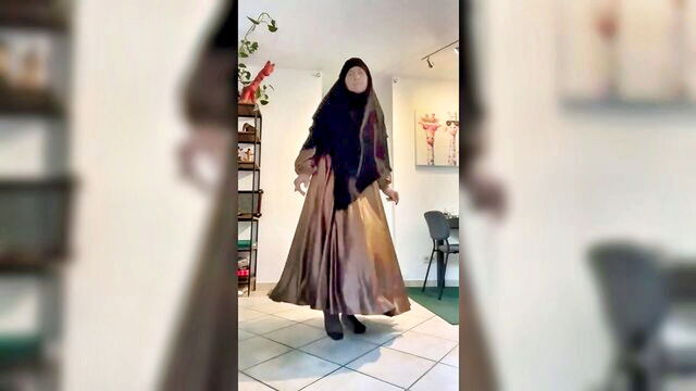 ladyboy, arab, hijab - fatima arab slut dance