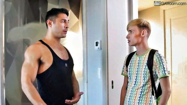 twink, protected sex, gayroom - twink caught stealing assfuck