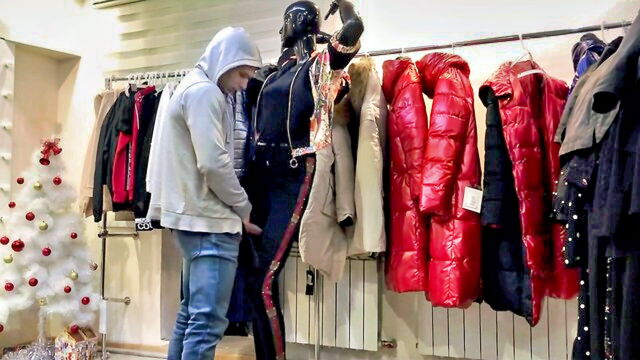манекен, секс кукла, gay кукла - supermarket guard fucks sex doll