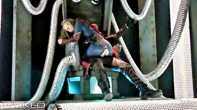 seduction, anal, blonde - supergirl brainiac anal sex