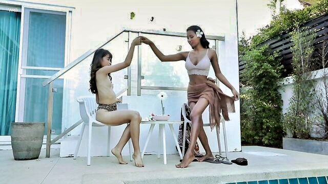 lesbian love, love making, sensual lesbian - lesbian bed gymnastics with sowan and chloe