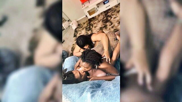 amateur, threesome, ebony - free valentines day porn
