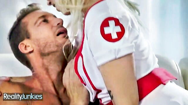 cumming on big boobs, blowjobs with big tits, big boobs porn - nurse chloe big tits