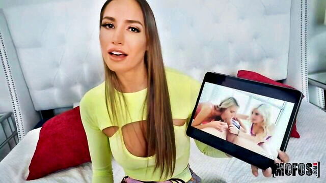 bedroom, athletic, amateur - desiree dulce threesome