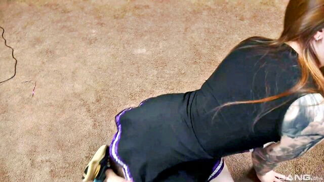blowjob, pov, amateur - cheerleader alison bloom ts fuck