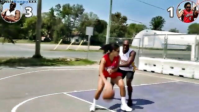 gym girl vs dad basketball : sweetlikehoney