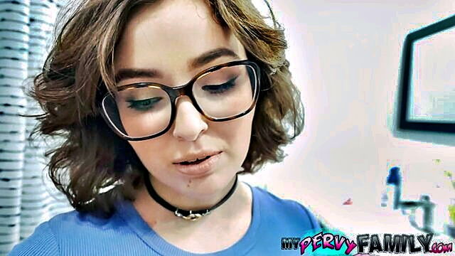Leana Lovings - leanna lovings steamy encounter with her stepbrother   a hot glasses clad stepsisters desires fulfilled My Pervy Family