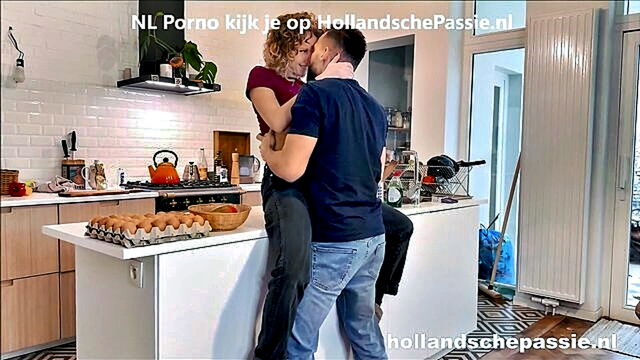 curly haired teen gets her backside filled with cum on mar 6th 2023 : Hollandsche Passie