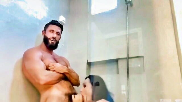 guy fucks shemale, face fuck, deepthroat - rough face fuck tranny