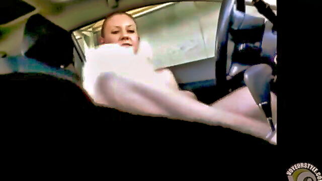 fantastic, car, girl - rubber down the blouse