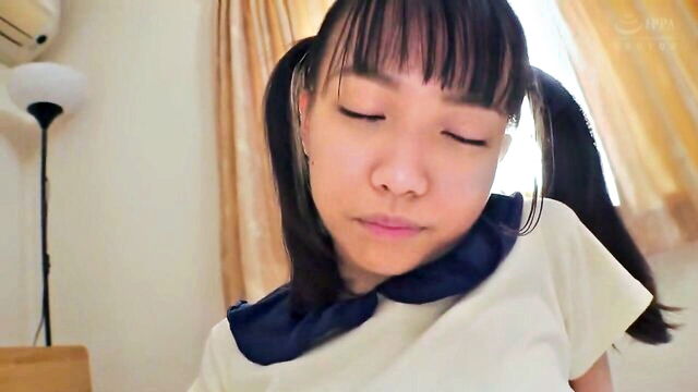 asian, cumshot, brunette - step daughter drinks sperm teaser