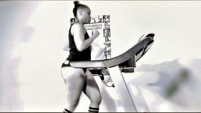 petite, superhotfilms, adult toys - ebony babe workout dildo