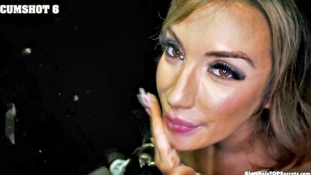 milf, mature, gloryhole - mia beast blowjob facial