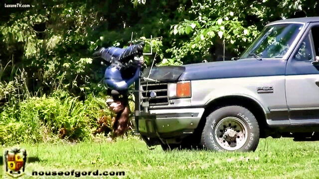 bondage, humiliation, house of gord - mobile fuck machine door fuck