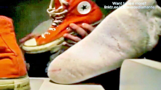 white socks, smelly socks, dirty socks - white sock foot fetish