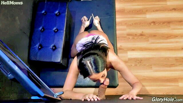 gloryhole, interracial, milf - anissa kate gets her pussy filled with bbc